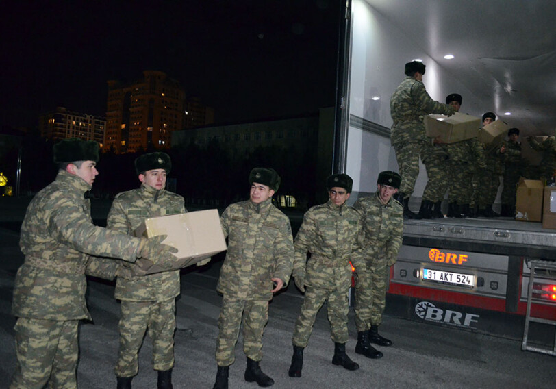 Азербайджанские военные направили помощь в Турцию (Фото)