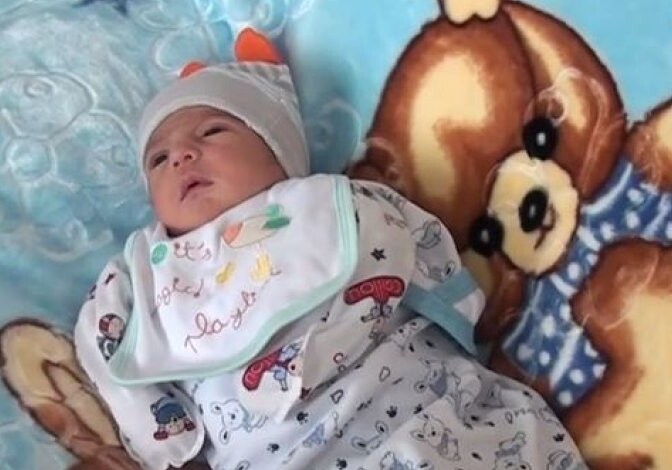 В селе Агалы Зангиланского района спустя 30 лет родился первый ребенок (Видео) 
