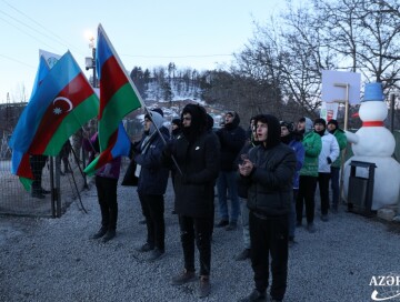 Дорога Ханкенди-Лачын: акция протеста продолжается - День 55-й