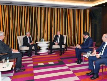 Президент Ильхам Алиев встретился с генеральным содиректором компании Leonardo