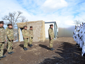 Проверена служебно-боевая деятельность частей ВС Азербайджана на освобожденных территориях (Фото-Видео)